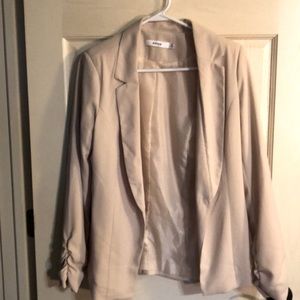 JustFab Blazer Never Worn-Cream-Size M